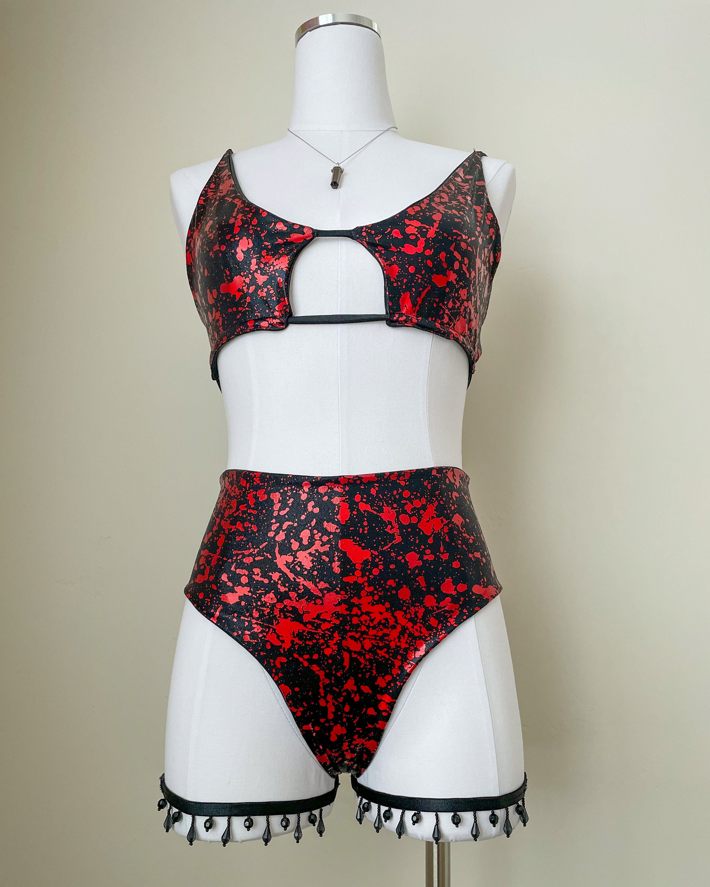 Splatter Mesh Rave Top