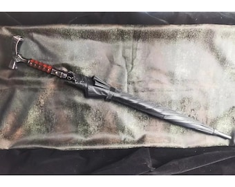 Bloodborne umbrella, Bloodborne Threaded Cane umbrella, Handmade Bloodborne hunter cane, Dark Souls 3 umbrella