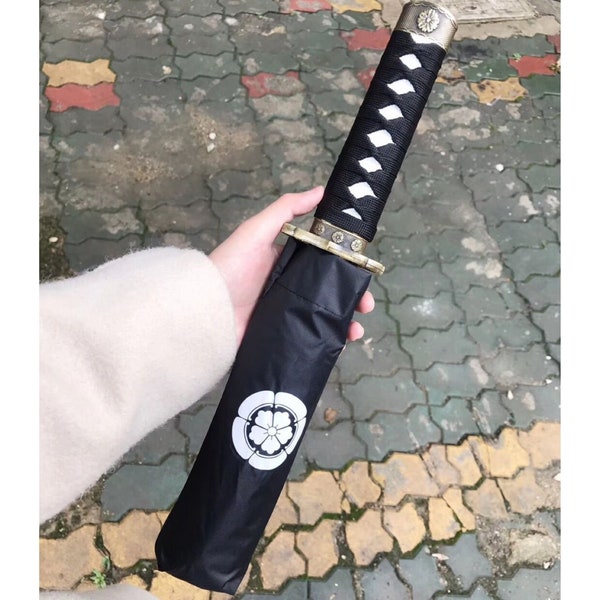 Samurai umbrella sword umbrella, Japanese samurai umbrella, manual umbrella, cosplay weapon sword umbrella, gift for friends