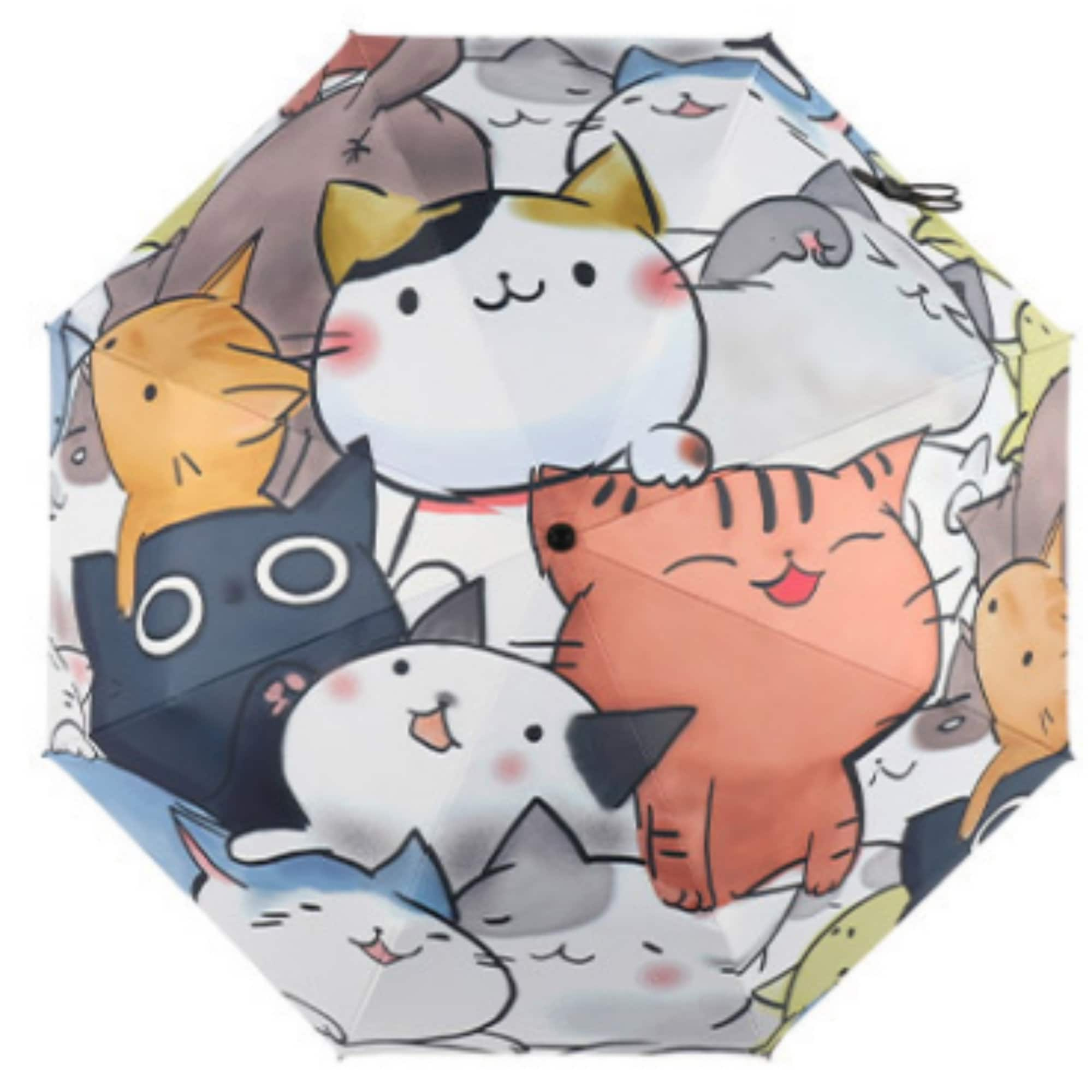 Discover 可愛い猫ちゃん 猫 傘 動物  Cartoon Cat Umbrella