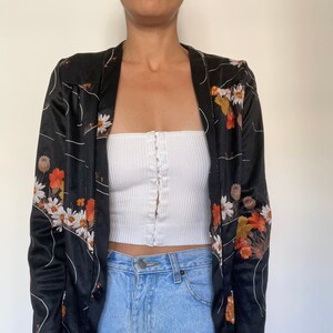 Vintage floral blouse (no closure)