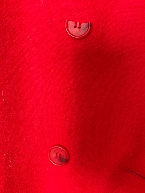 Vintage red Pendleton wool peacoat - image 7