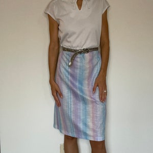 Vintage 70s purple gradient dress