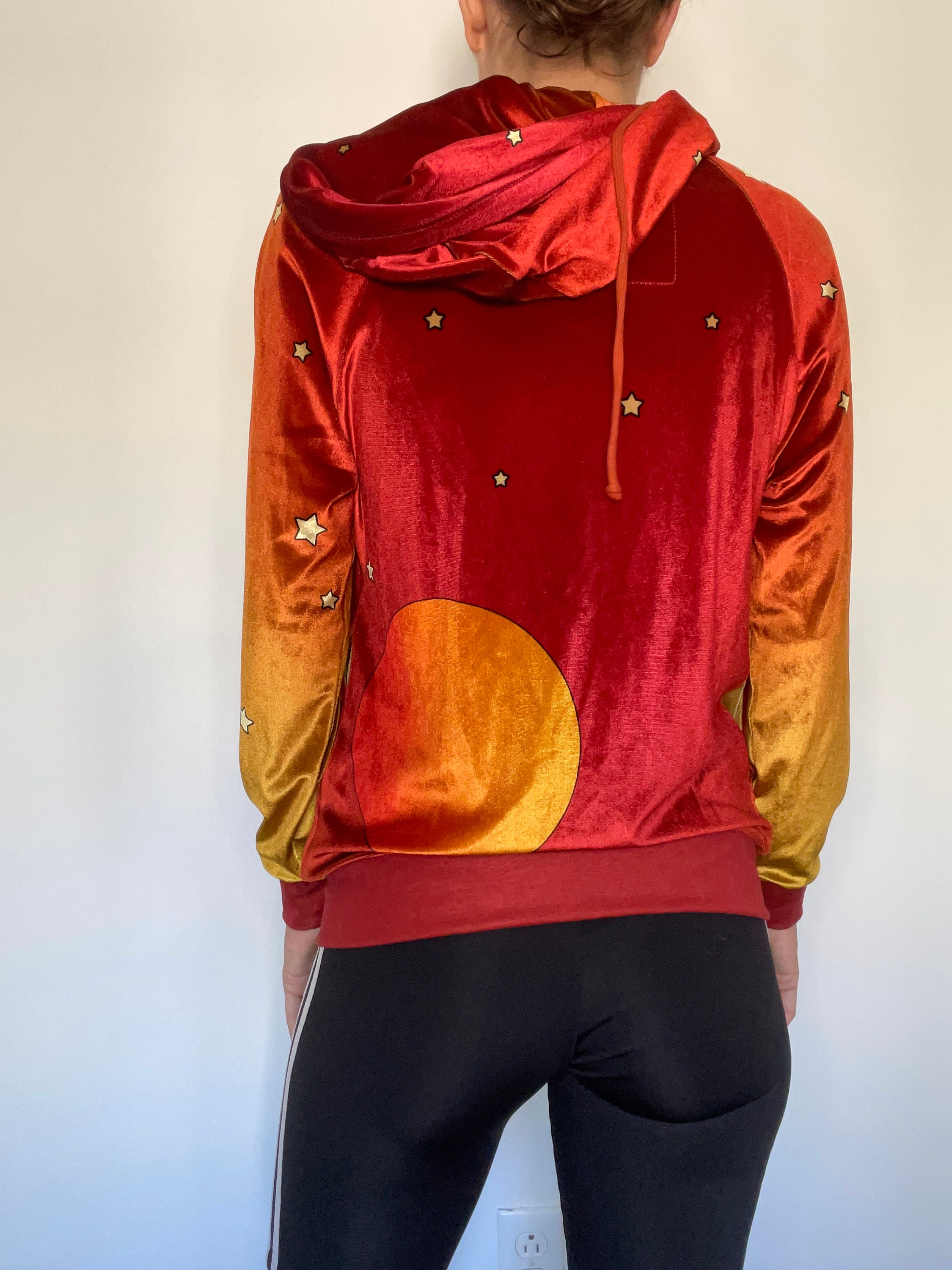 RARE Aviator Nation Galaxy Hoodie Red Size Small Etsy