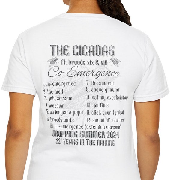 Cicada Shirt Cicada Album Tee Jarfly Summer 2024 Trending Cicada T-shirt Dark Academia Gifts Year of The Cicada Bug Entomologist gift Insect