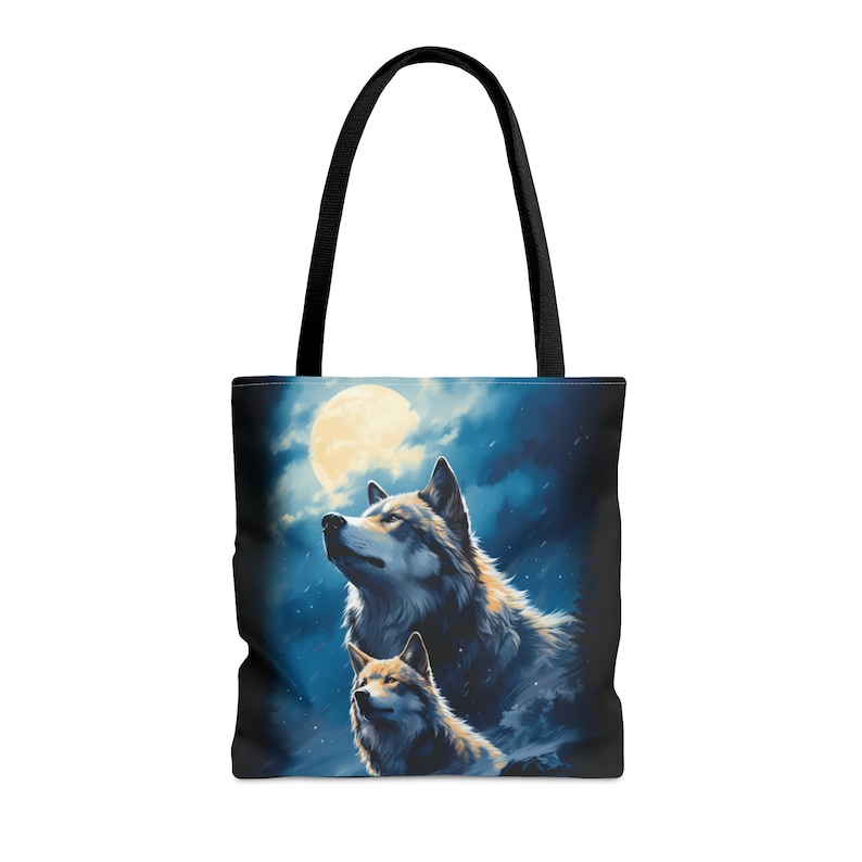 Wolves Tote Bag, Wolf Tote Bag, Gift for Therian Etsy
