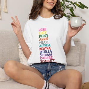 T-Shirt mit Liedern von Grateful Dead Women, Stella-Shirt, Scarlet-T-Shirt, Althea-Geschenk für Hippie Mama, Festivalkonzert, Bertha-Song-Liebhaber-Geschenk für Deadheads