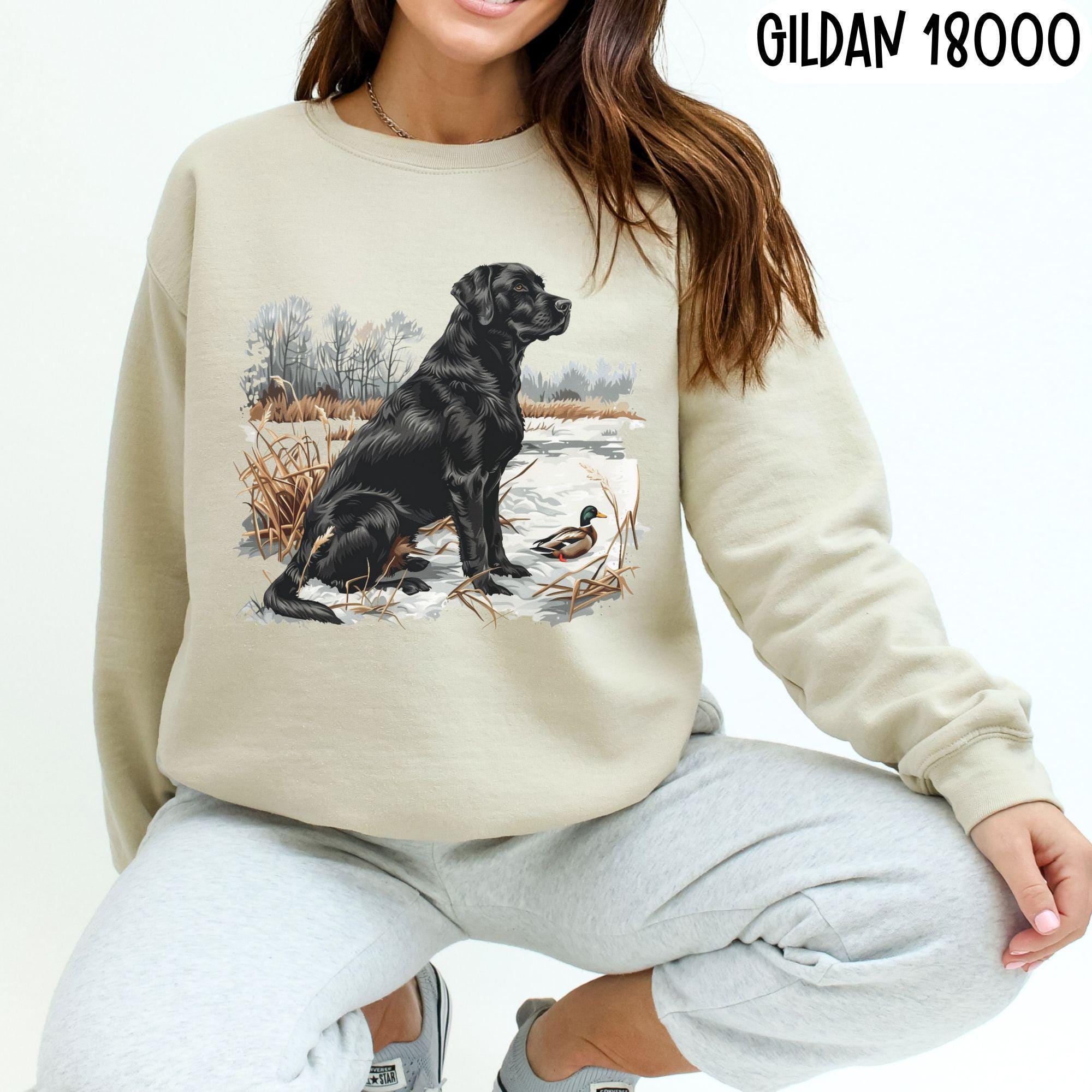トップス 90s vintage sweat Labrador Retriever Vintage 90's Labrador Retriever Black Dog Graphic Green