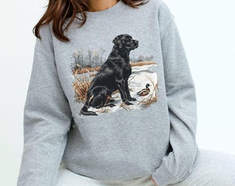 トップス 90s vintage sweat Labrador Retriever 90's Dog ArtPrint Sweatshirt USA製 SIZE XL 90年代 犬 アート
