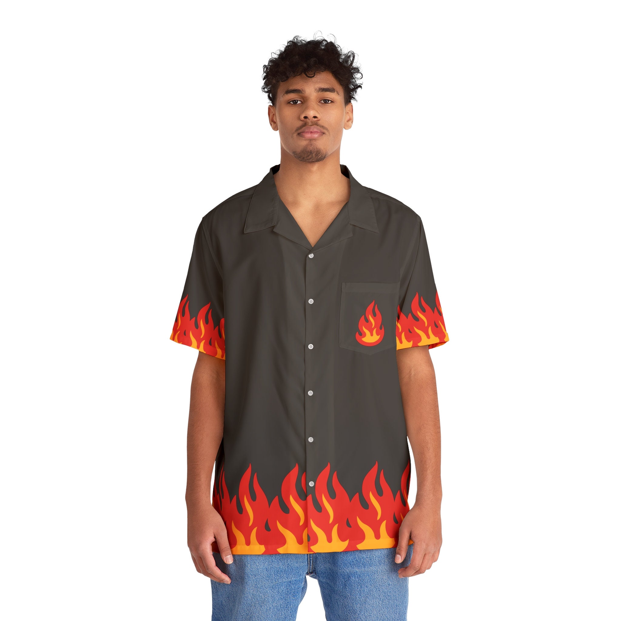 Flames Hawaiian Shirt, Fire Hawaiian Button up Shirt, Casual Top for Her, Y2k Streetwear Aloha Shirt,vacation Gift, 2000s Aesthetic - Etsy Flames Hawaiian Shirt, Fire Hawaiian Button up Shirt, Casual Top for Her, Y2k Streetwear Aloha Shirt,vacation Gift, 2000s Aesthetic - Etsy