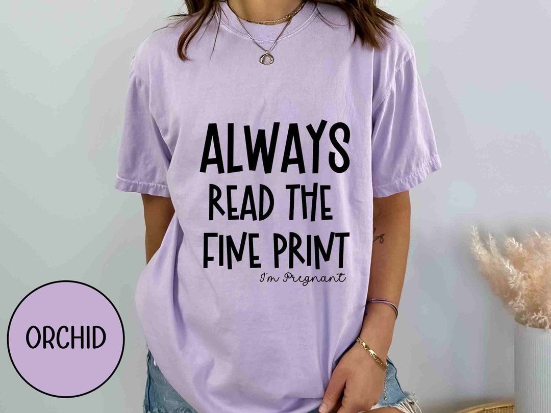 Lees altijd het T-shirt met kleine lettertjes