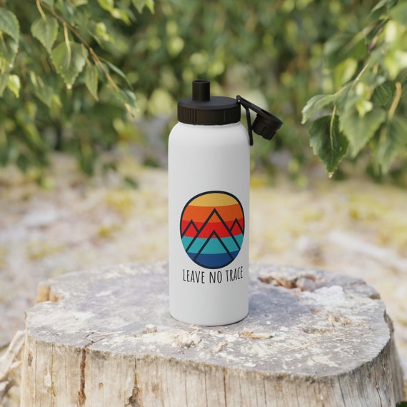 Leave No Trace Stainless Steel Water Bottle, Hiking Water Bottle