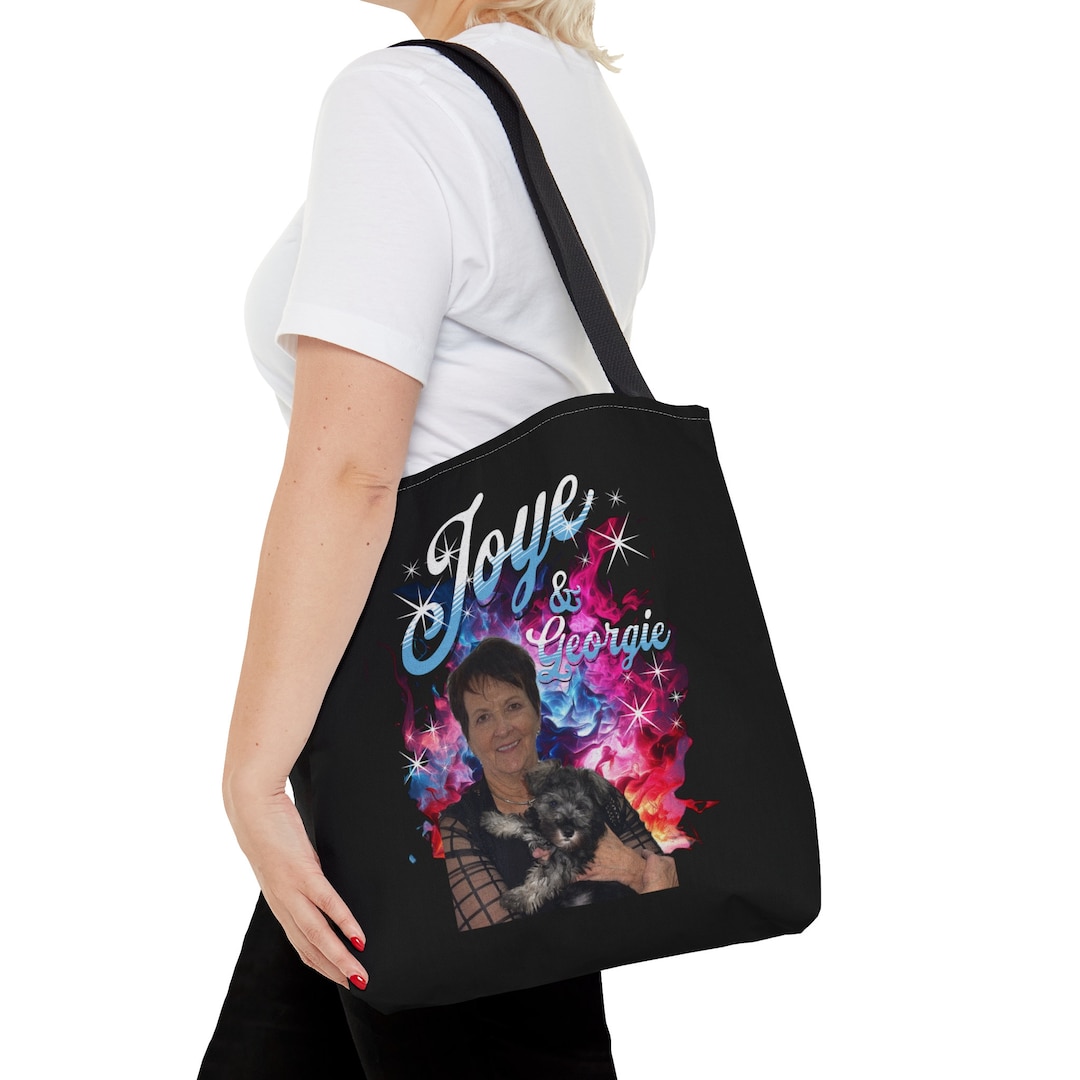 Custom Bootleg Tote Bag, Personalized 90s Rapper Tote Bag,student Book ...