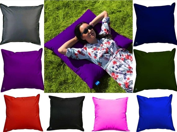 Large Outdoor or Indoor Floor Cushions Water Resistant Easy Clean Lightweight and 8 Colours to Choose From. Etsy