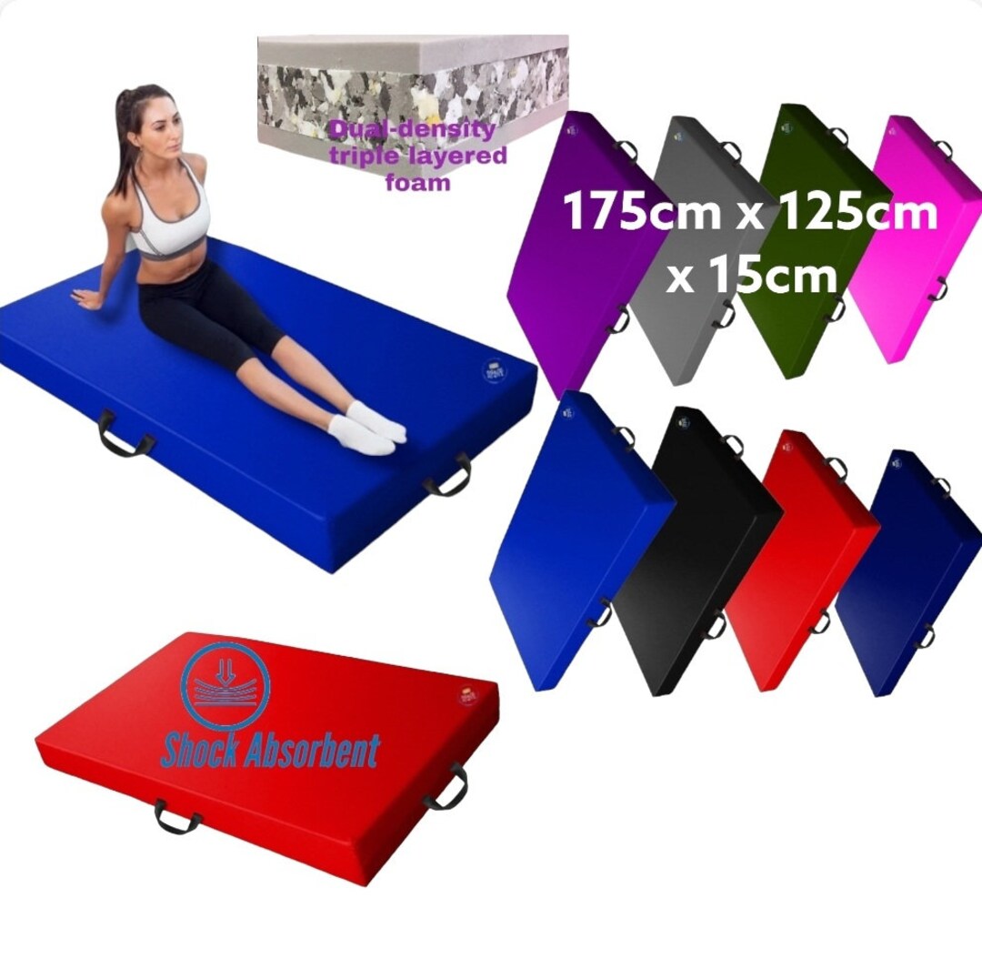 Landing Crash Mats, Deluxe 15cm Thick High Impact, XXL Shock Absorbing