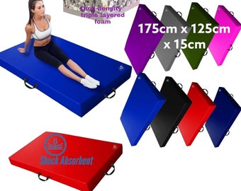 Landing Crash mats, Deluxe 15cm thick high impact, XXL Shock Absorbing triple layered foam Gym Mats