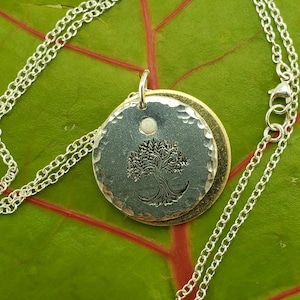 Tree of Life IV: Tree of Life Crowned with a Small White Opal Necklace