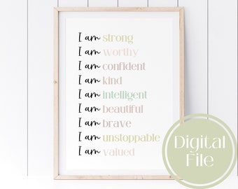 Psychology Art, Inspirational Wall Art, Mental Health Art, Affirmations Wall Art, Mental Health Poster, Printable Wall Art, Office Wall Art