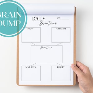 ADHD Planner, ADHD Adult Planner, Thought Organization, Daily Planner, Brain Dump, ADHD Journal,Neurodivergent Planner,To Do List, Self Care