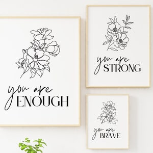 Psychologie Kunst, Inspirierende Wandkunst, Therapie Büro, Mental Health Art, Affirmationen Wandkunst, Mental Health Poster, druckbare Wandkunst