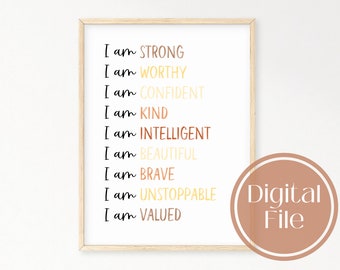 Psychology Art, Inspirational Wall Art, Mental Health Art, Affirmations Wall Art, Mental Health Poster, Printable Wall Art, Office Wall Art