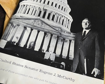 United States Senator Eugene J. McCarthy campaign booklet