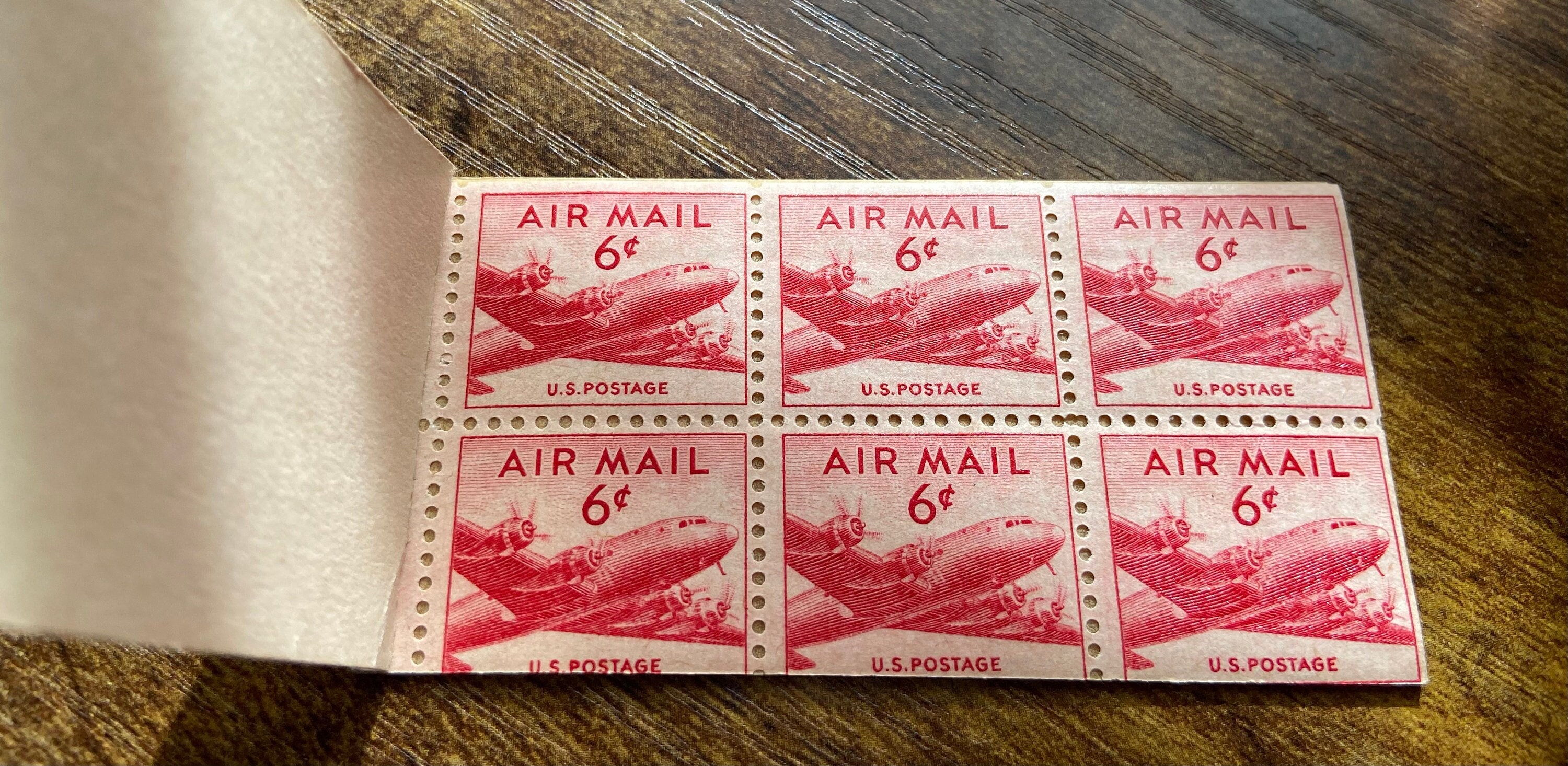 Lot - RARE 3 Cent Liberty, 6 Cent Air Mail Stamps