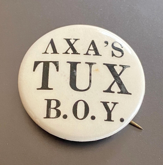 Lambda Chi Alpha TUX B.O.Y. Pinback button from 7… - image 3
