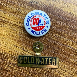 Goldwater, Miller GOP Party, 1964 Button