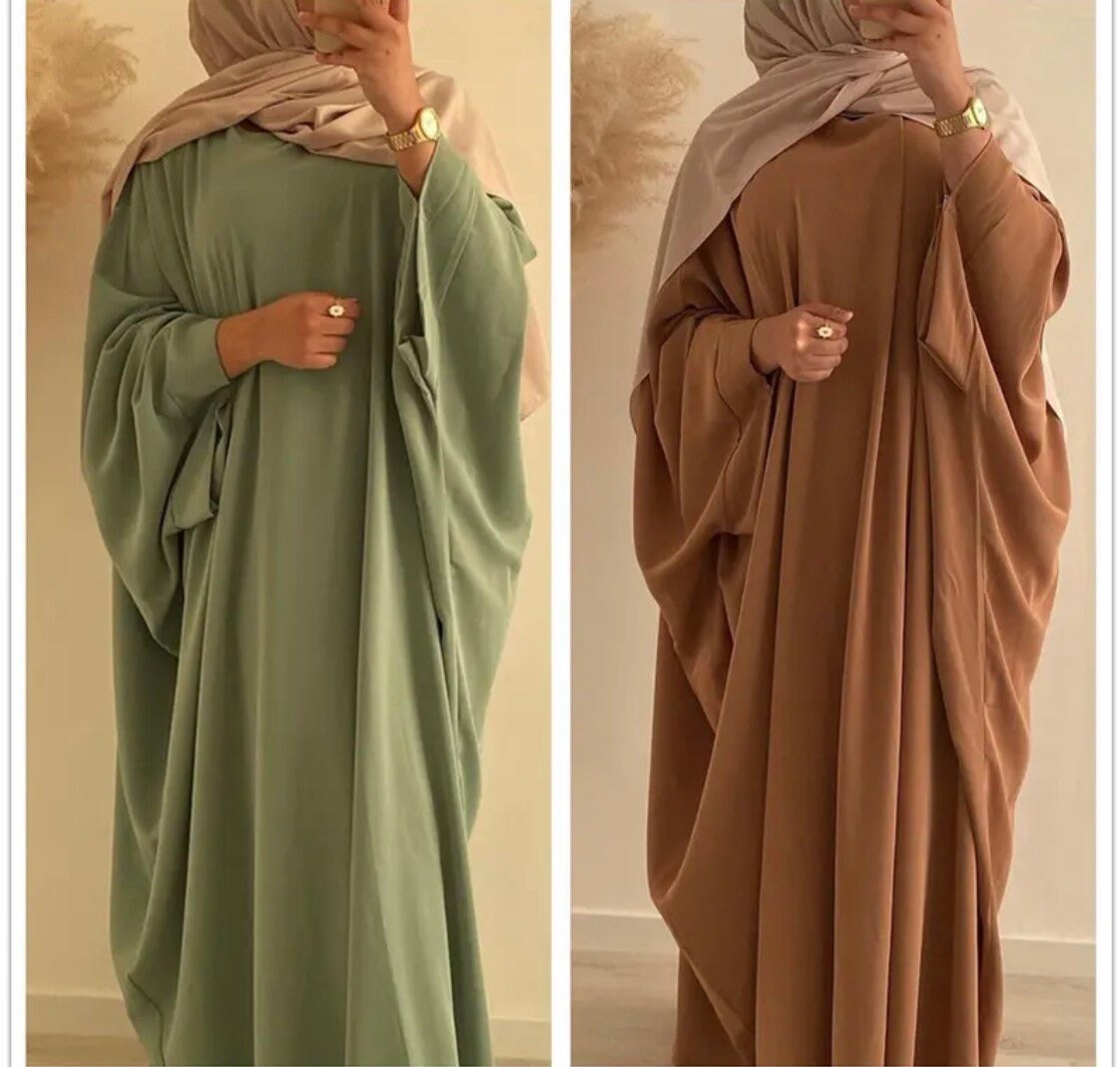 Butterfly Abaya Jilbab Batwing Abaya 2 Piece Abaya Set Etsy UK