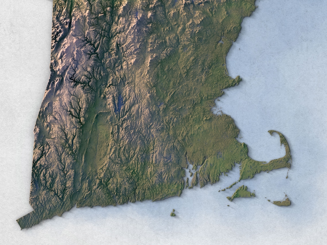 Map of New England - Etsy