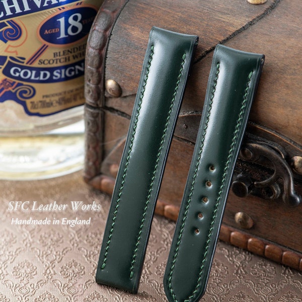 Spire Shell Cordovan Watch strap for Omega Speedmaster