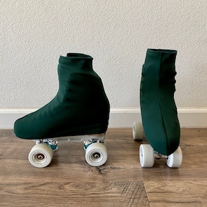 Forest Hunter Green Matte Skate Boot Covers