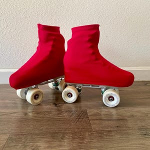 Matte Skate Boot Covers Red