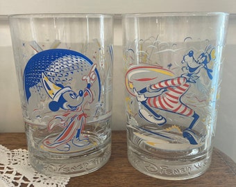 Walt Disney World Remember the Magic 25th Anniversary Glasses - Etsy