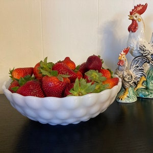 Anchor Hocking Milk Glass Bubble Bowl