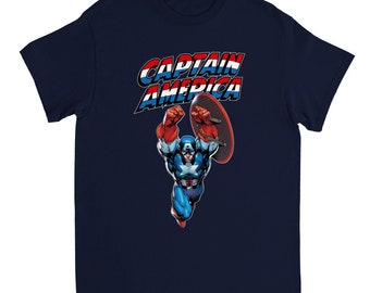 Captain America - Heavyweight, 100% Cotton, Unisex T-shirt