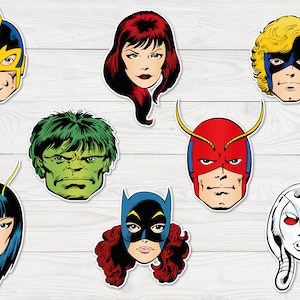 Retro Avengers stickers - Set 3