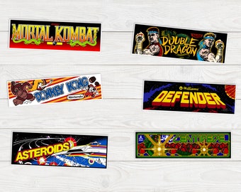 Retro 80s arcade stickers - Set 1