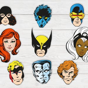 Autocollants rétro X-Men