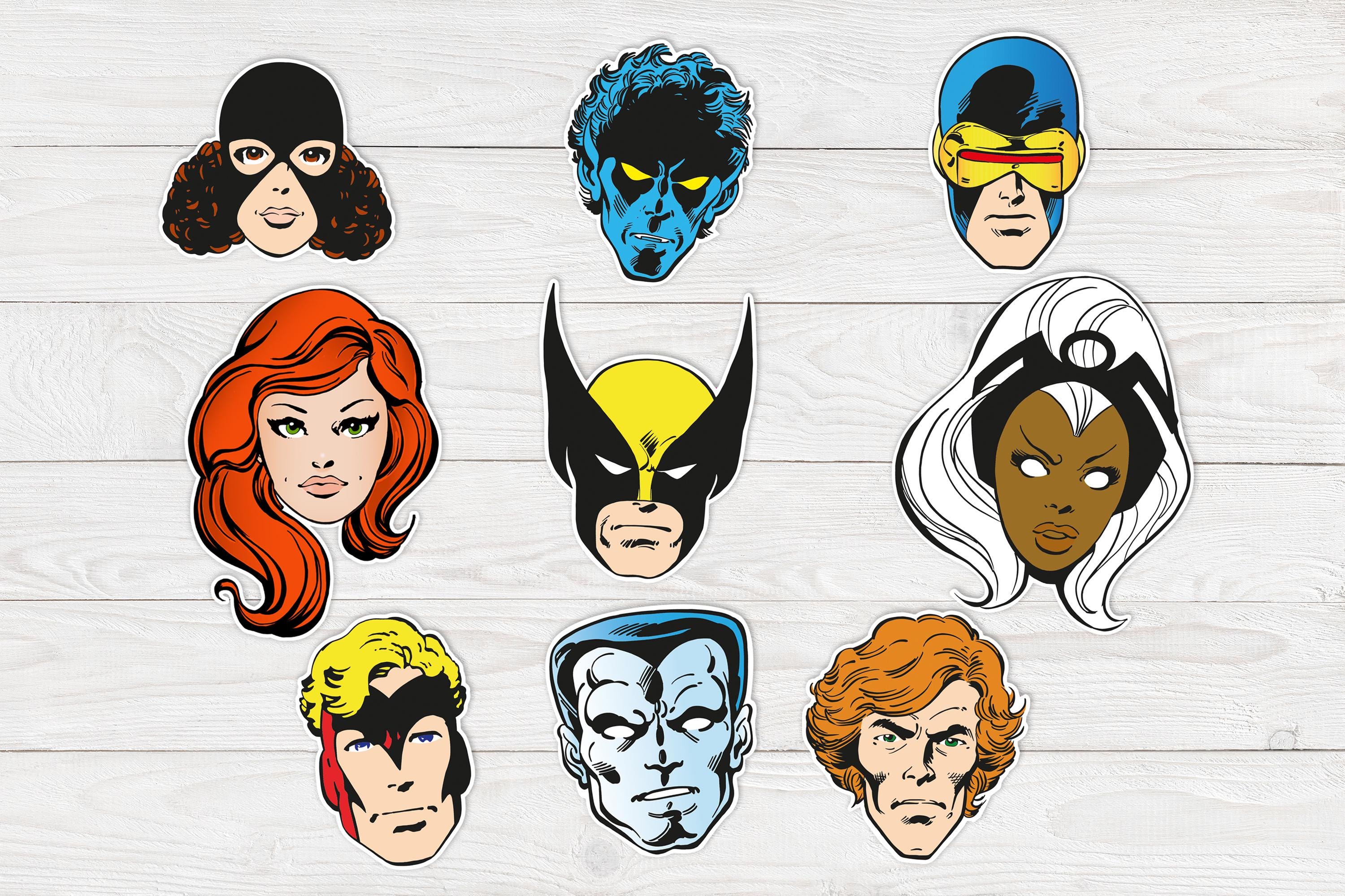 Retro X-men Stickers - Etsy