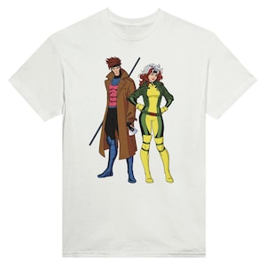 Gambit & Rogue - X-Men 97 - Heavyweight, 100% Cotton, Unisex T-shirt