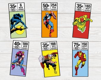 Avengers corner box sticker set