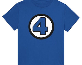 T-shirt Fantastic Four Logo - Bleu roi, T-shirt unisexe 100 % coton