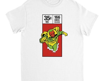 The Vision Classic Avengers Cornerbox - Heavyweight, 100% Cotton, Unisex T-shirt