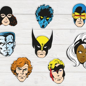 Retro X-Men stickers