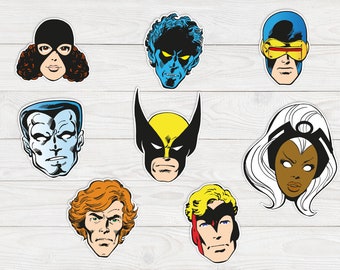Adesivi retrò degli X-Men