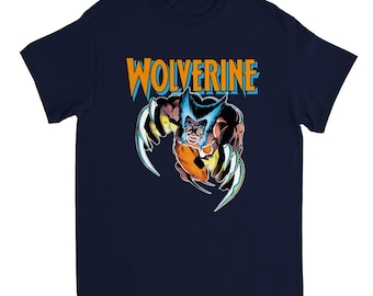 Wolverine - Camiseta unissex de algodão pesado, 100% algodão.