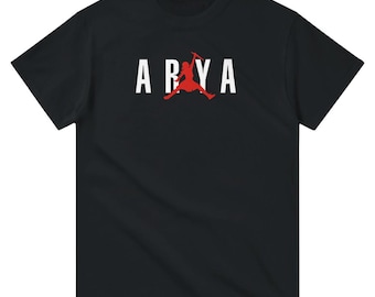 Arya Air - T-shirt met ronde hals, gemaakt van zwaar katoen, unisex