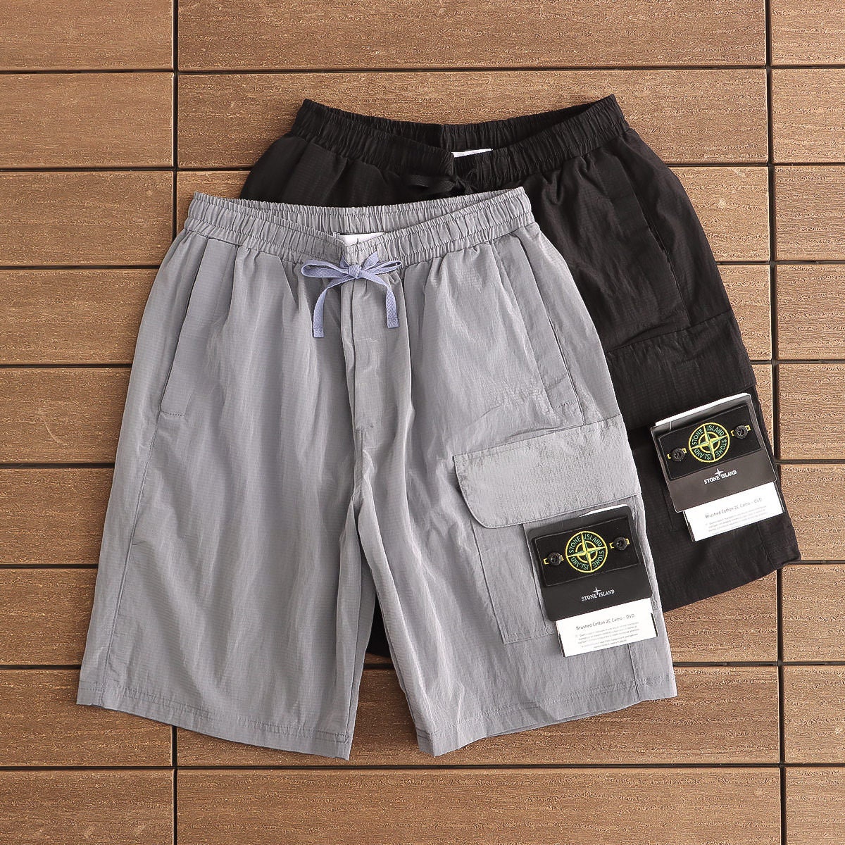 STONE ISLAND 19SS Coated-cotton Shorts | www.unimac.az